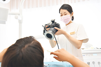歯の写真撮影